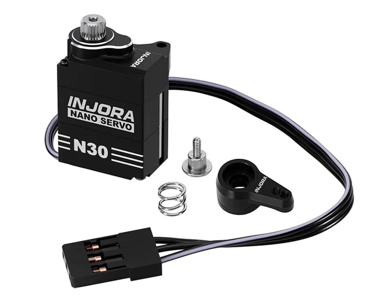 INJS-N30 S-N30 N30 Nano High Torque Metal Gear Aluminum Servo w/ Saver, SCX30