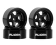 INJW7002BK-18 W7002BK-18 D18 Aluminum 5-Spoke Beadlock Wheels, 0.7in, Black (4)