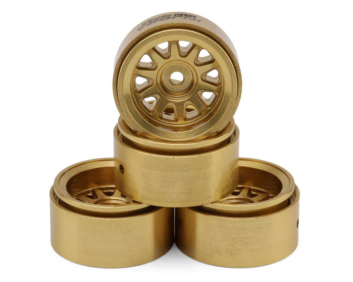 INJW7007BR-19 W7007BR-19 D19 Brass Beadlock Wheels, 0.7in (4)