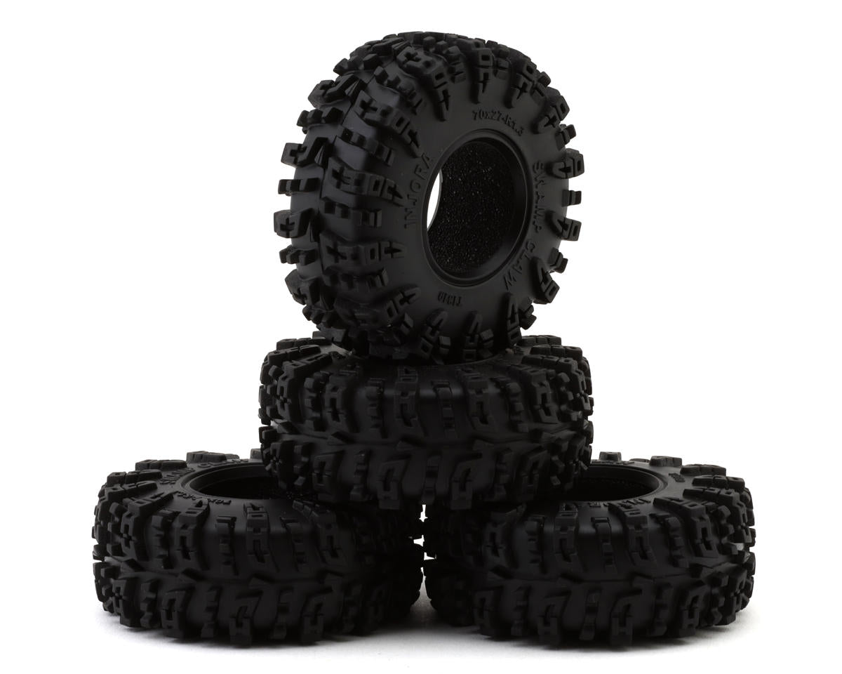 INJYQT-1319-1370GN YQT-1319-1370GN Swamp Claw Tires w/ Silicone Inserts, 1.3in 70x27mm (4)