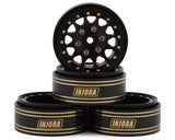 INJYQW-1301BGD YQW-1301BGD 1.3in Brass Beadlock Wheels, -3.75mm Offset, 68g (4)