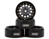INJYQW-1311BG YQW-1311BG 1.3in D-Slot Aluminum Beadlock Wheels, Grey/Black (4)