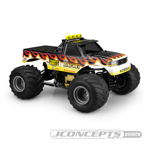 JConcepts 0404TW 1993 Ford F-250 Tribute Bigfoot 13" WB Monster Truck Body
