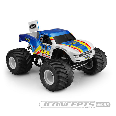 JConcepts 0423BFP 2020 Ford Raptor BF Power 13" WB Monster Truck Body