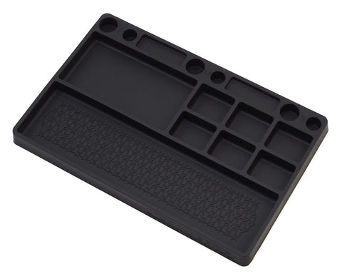 JConcepts 2550-2 Rubber Parts Tray, Black