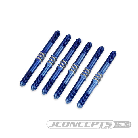 JConcepts 2997-1 Titanium Turnbuckle Set for B6.4 & B6.4D, Burnt Blue (6)