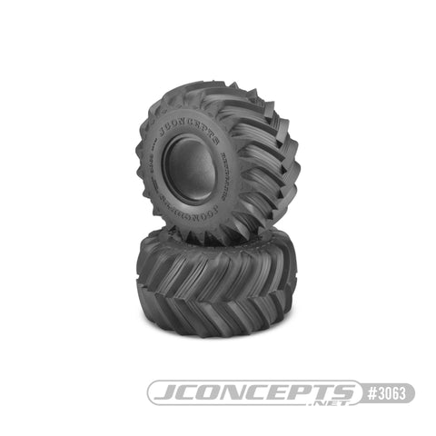 JConcepts 3063-01 Renegades Jr 2.2in Monster Truck Tires, Blue Comp. (2)
