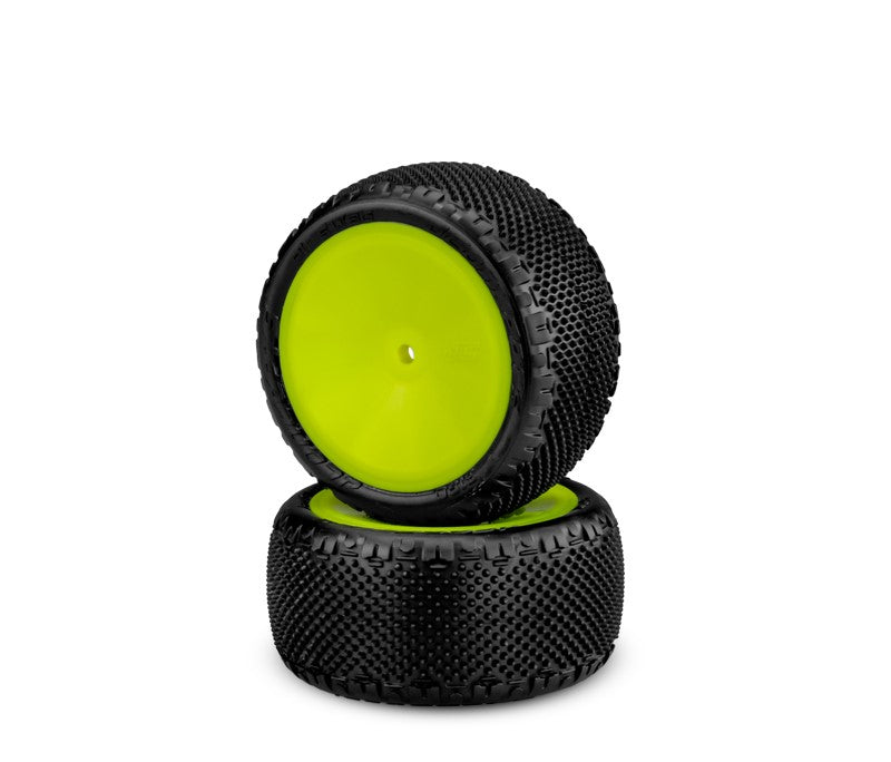JCO3180-201021 3180-201021 Pin Swag 1/10 Rear Buggy Tires, Pre-Glued, Yellow