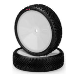 JCO3181-101011 3181-101011 Pin Swag 2WD Buggy Front Pre-Mount Tires, White (2)