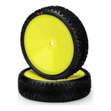 JCO3181-201011 3181-201011 Pin Swag 2WD Buggy Front Pre-Mount Tires, Yellow (2)