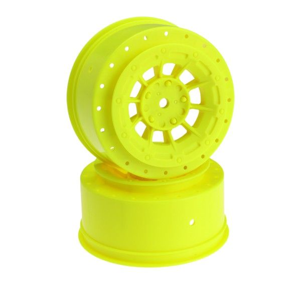 JCO3344Y 3344Y 3344Y Hazard 12mm SC10/4x4 Hex Wheel Yellow (2)