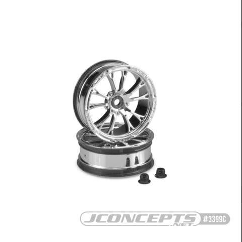 JConcepts 3399C 2.2" Front Wheel, 12mm Hex, Chrome
