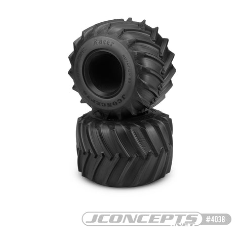 JConcepts 4038-01 Firestorm Racer 2.6x3.6in Monster Truck Tire, Blue Comp. (2)