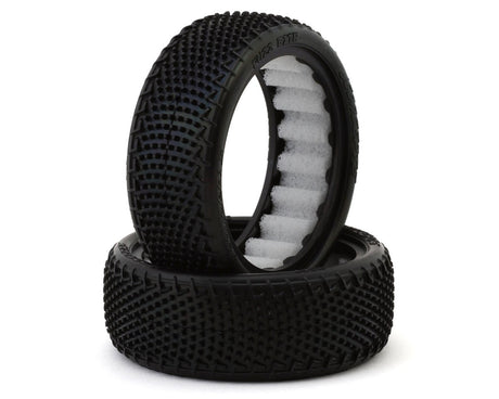 JCO4061-011 4061-011 Fuzz Bite Wide 2.2" 2WD Front Buggy Carpet Tires, Purple Compound (2)