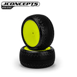 JCO4169-201021 4169-201021 3DP 2.2" 2WD Buggy Pre-Glued Rear Tire (2), Yellow