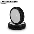 JCO4174-101011 4174-101011 3DP 2.2" 2WD Buggy Pre-Glued Front Tire (2), White