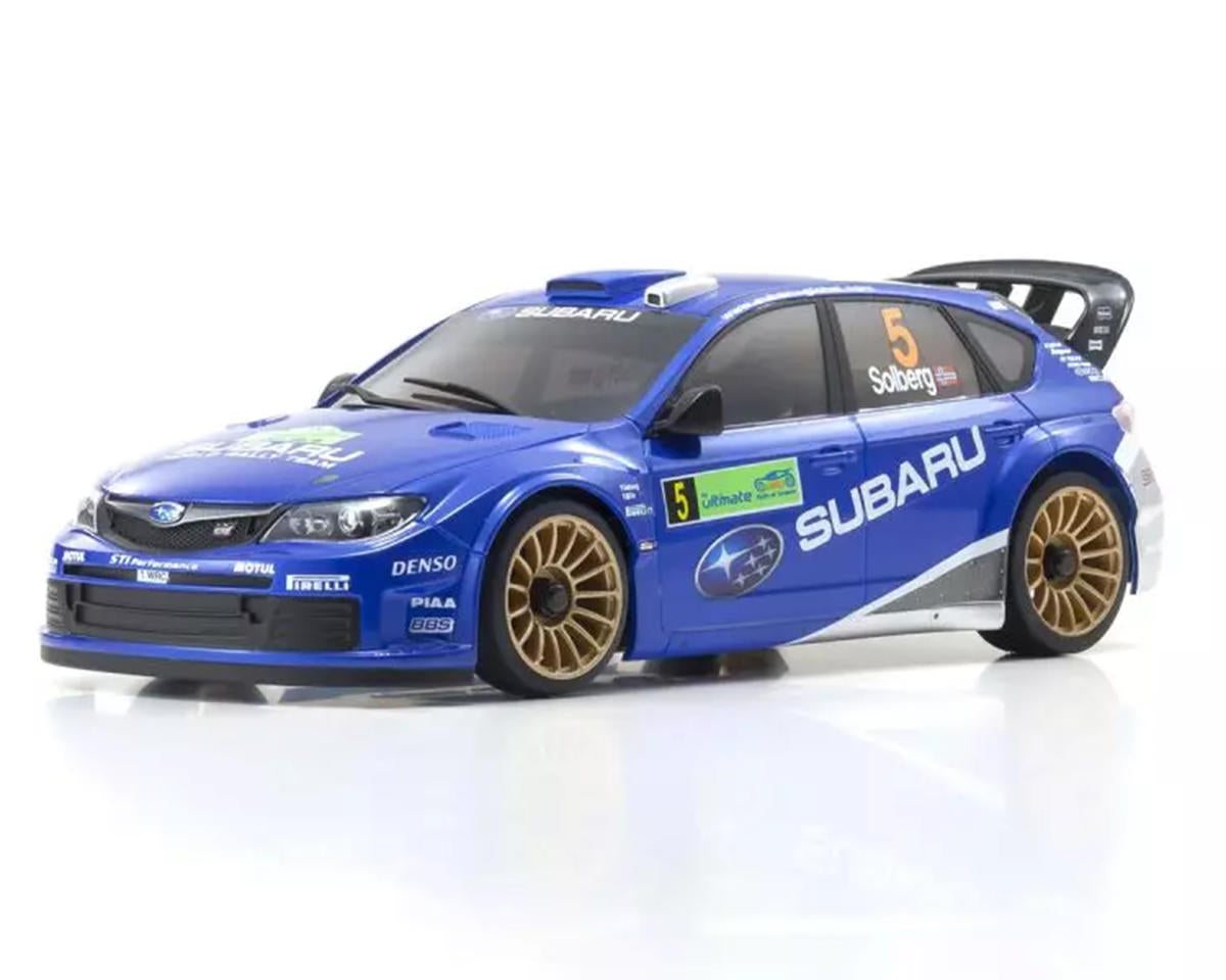 KYO32657WR 32657WR MA-020 AWD Mini-Z ReadySet, 2008 Subaru Impreza WRC, White/Blue