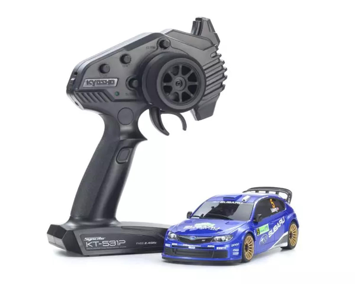 MA-020 AWD Mini-Z ReadySet, 2008 Subaru Impreza WRC, White/Blue
