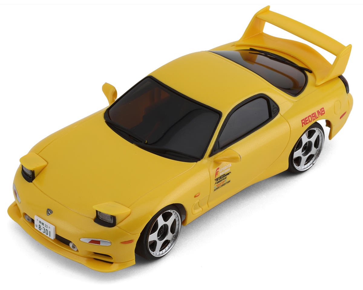 KYO66603L 66603L First Mini-Z RWD Initial D Mazda RX-7 Readyset, Yellow