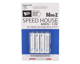 KYO71998 71998 Speed House Rechargeable NiMH AAA Batteries, 1.2V 750mAh (4)