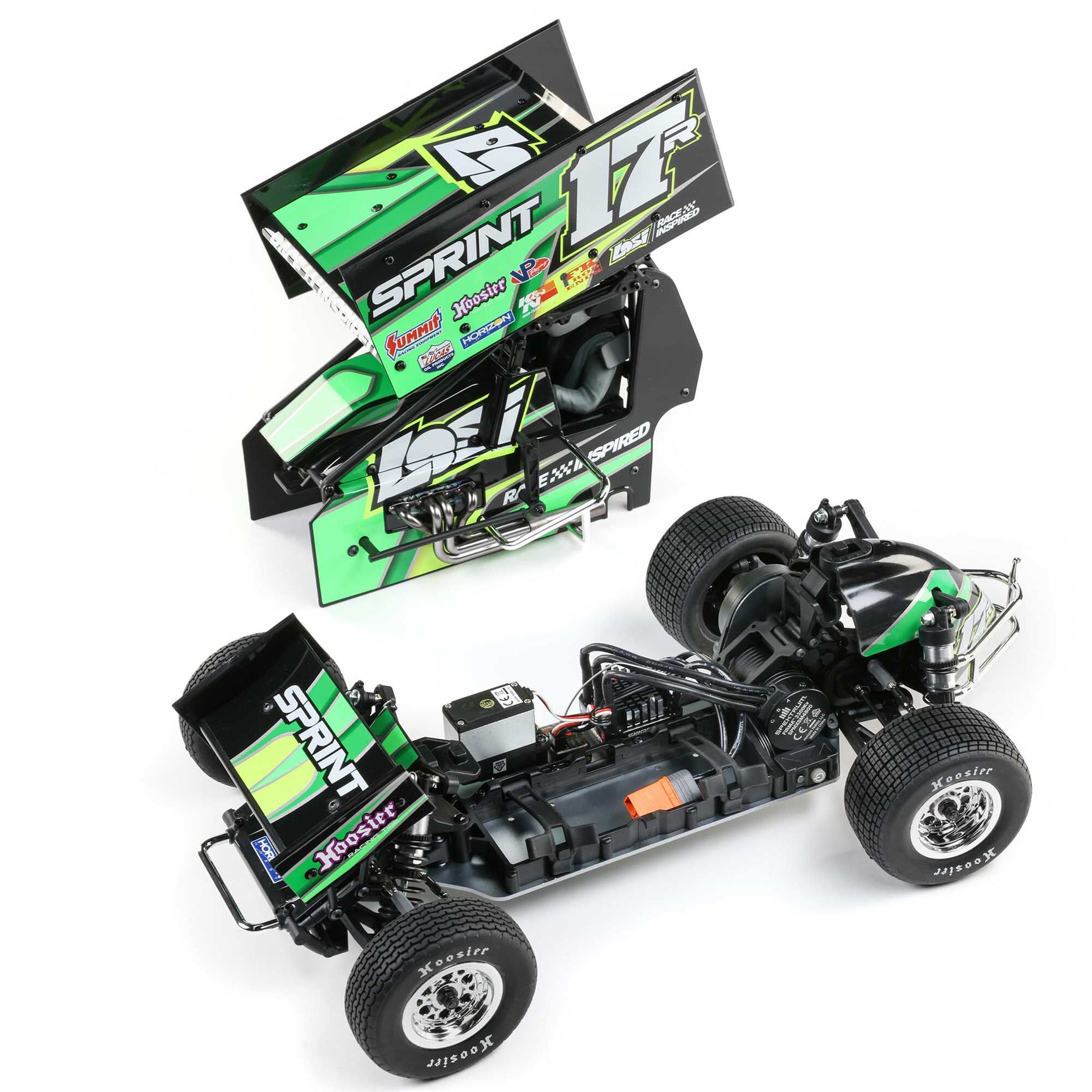 22S 1/10 Sprint Car RTR, Green