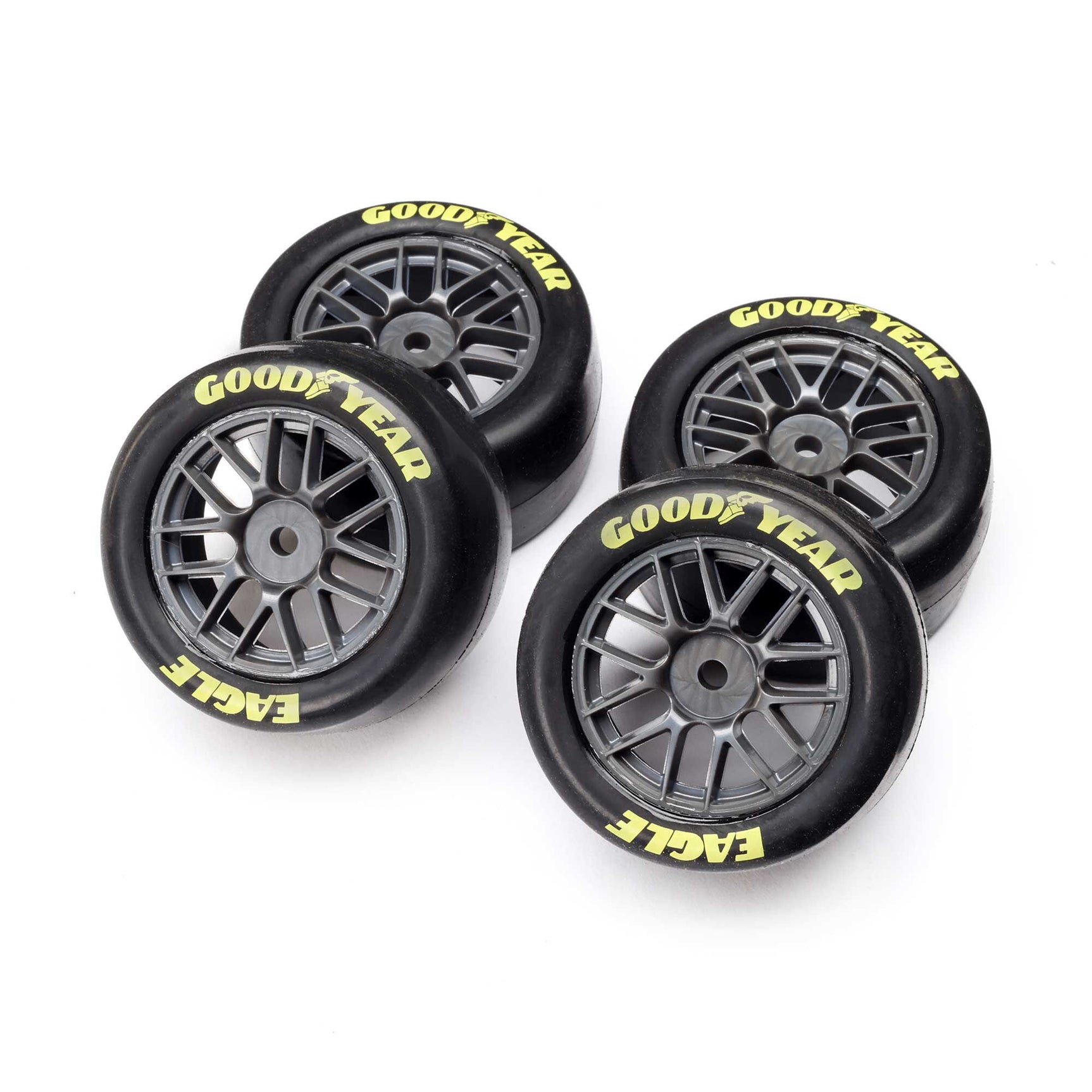 LOS-1914 LOS-1914 NASCAR Goodyear Eagle Pre-Glued Tires, Medium (4)