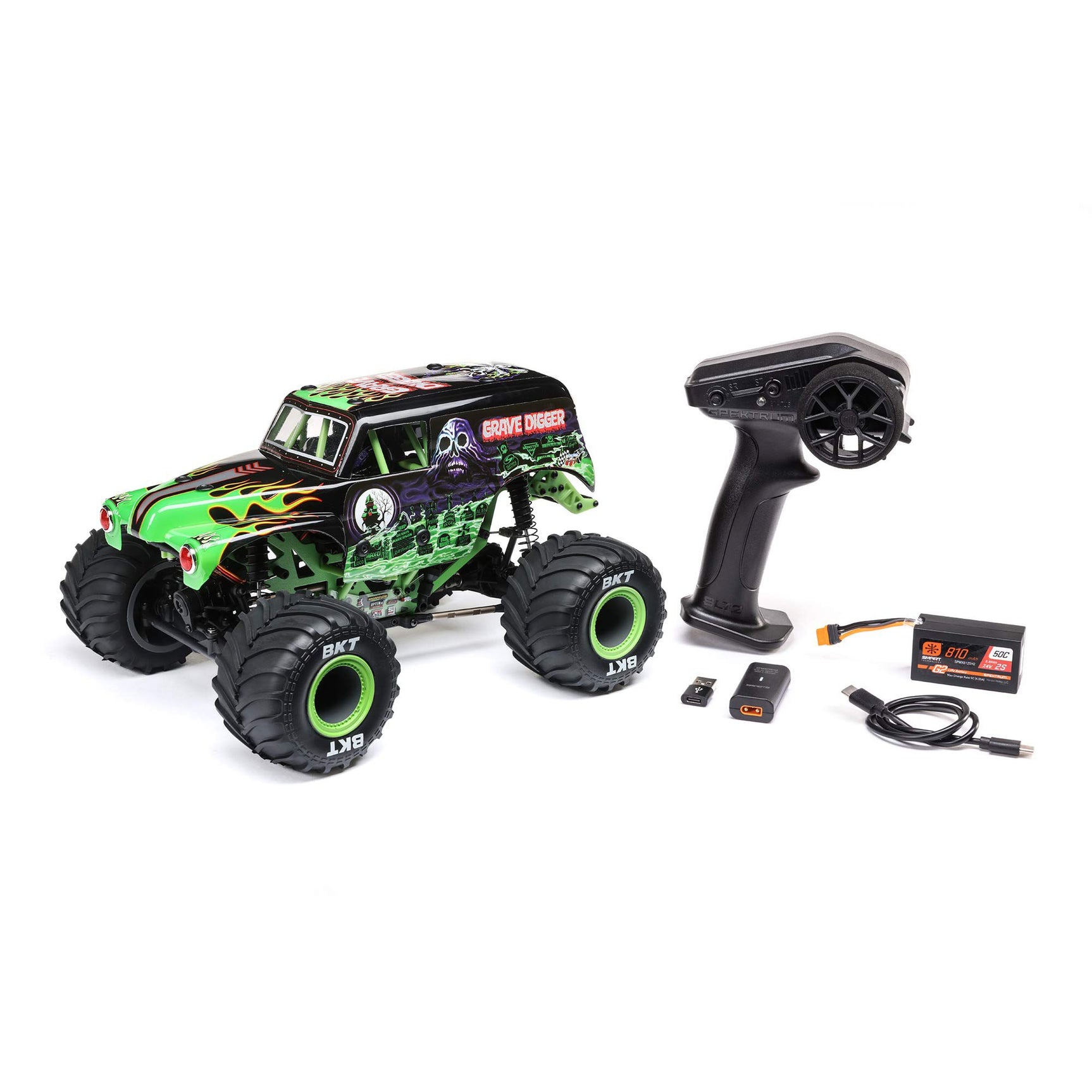 Mini LMT 1/18 4WD Monster Truck RTR, Grave Digger