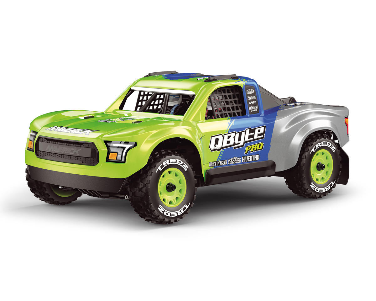 MVK151203 151203 QByte SC Pro 1/12 4WD Short Course Truck RTR, Fluoro Green