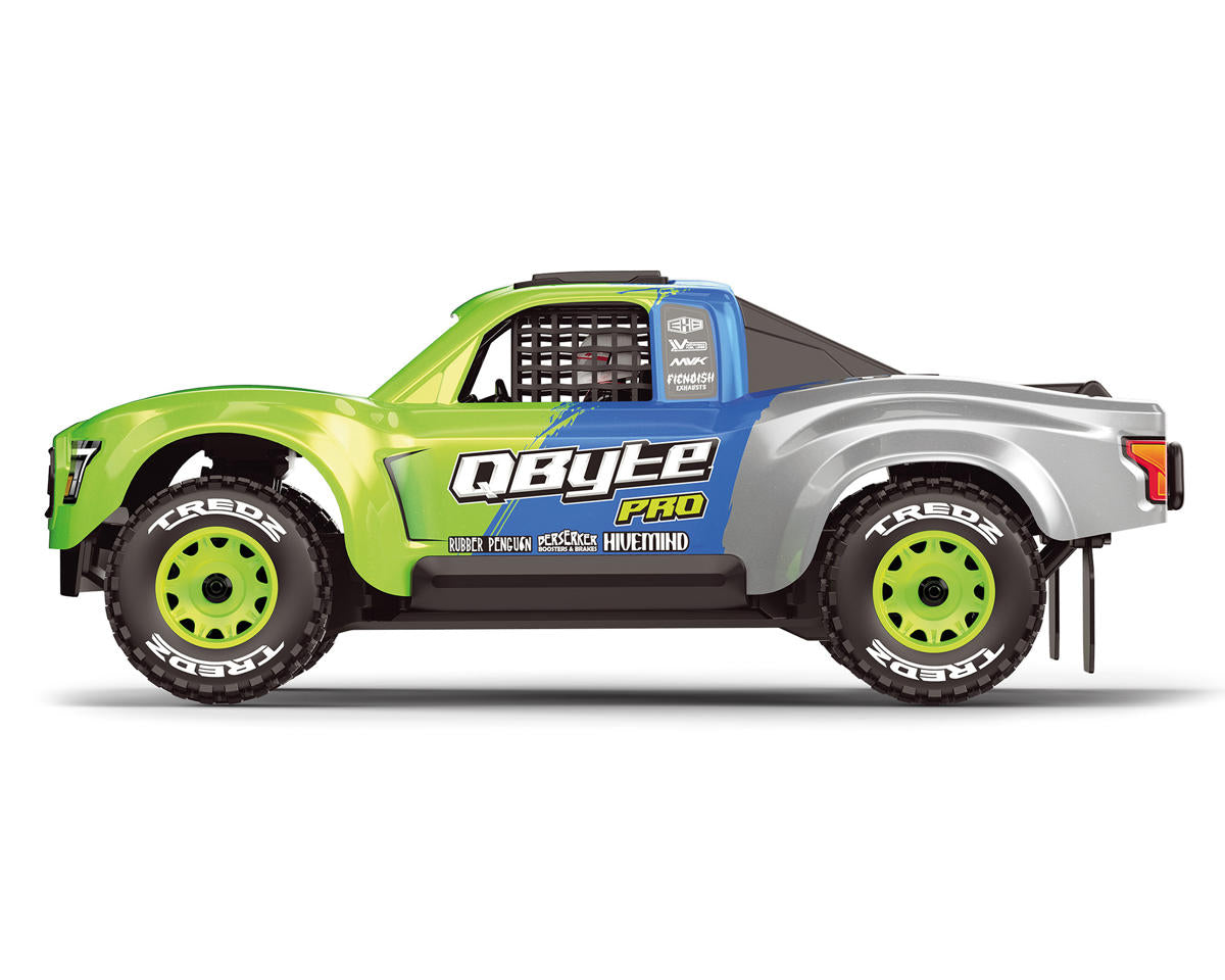 QByte SC Pro 1/12 4WD Short Course Truck RTR, Fluoro Green