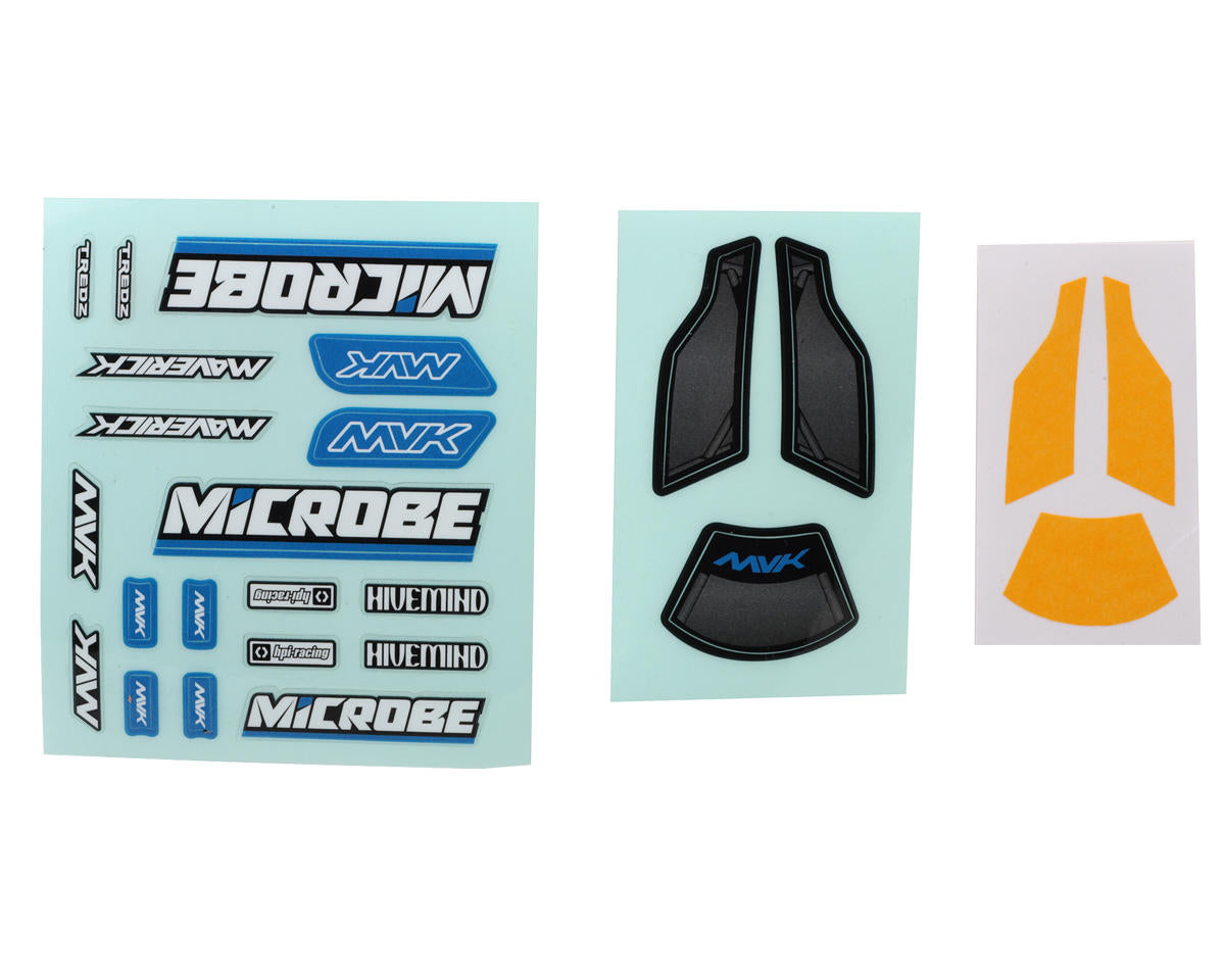 Microbe Top Notch 1/24 Buggy Body Set w/ Wing, Clear