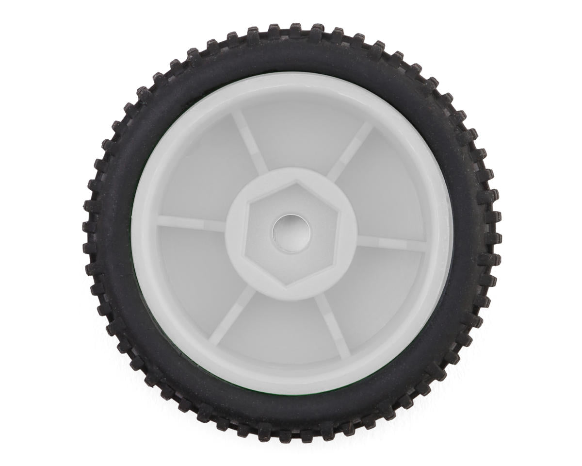 Microbe Sideline Front & Rear Pre-Mounted Buggy Tires Set, White