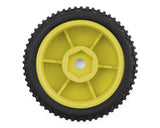 Microbe Sideline Front & Rear Pre-Mounted Buggy Tires Set, Yellow