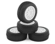 MVK151530 151530 Microbe SC Sidepin Pre-Mounted Short Course Tires Set, White (4)