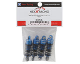 Losi NASCAR Aluminum Oil-Filled Threaded Shocks, Blue (4)