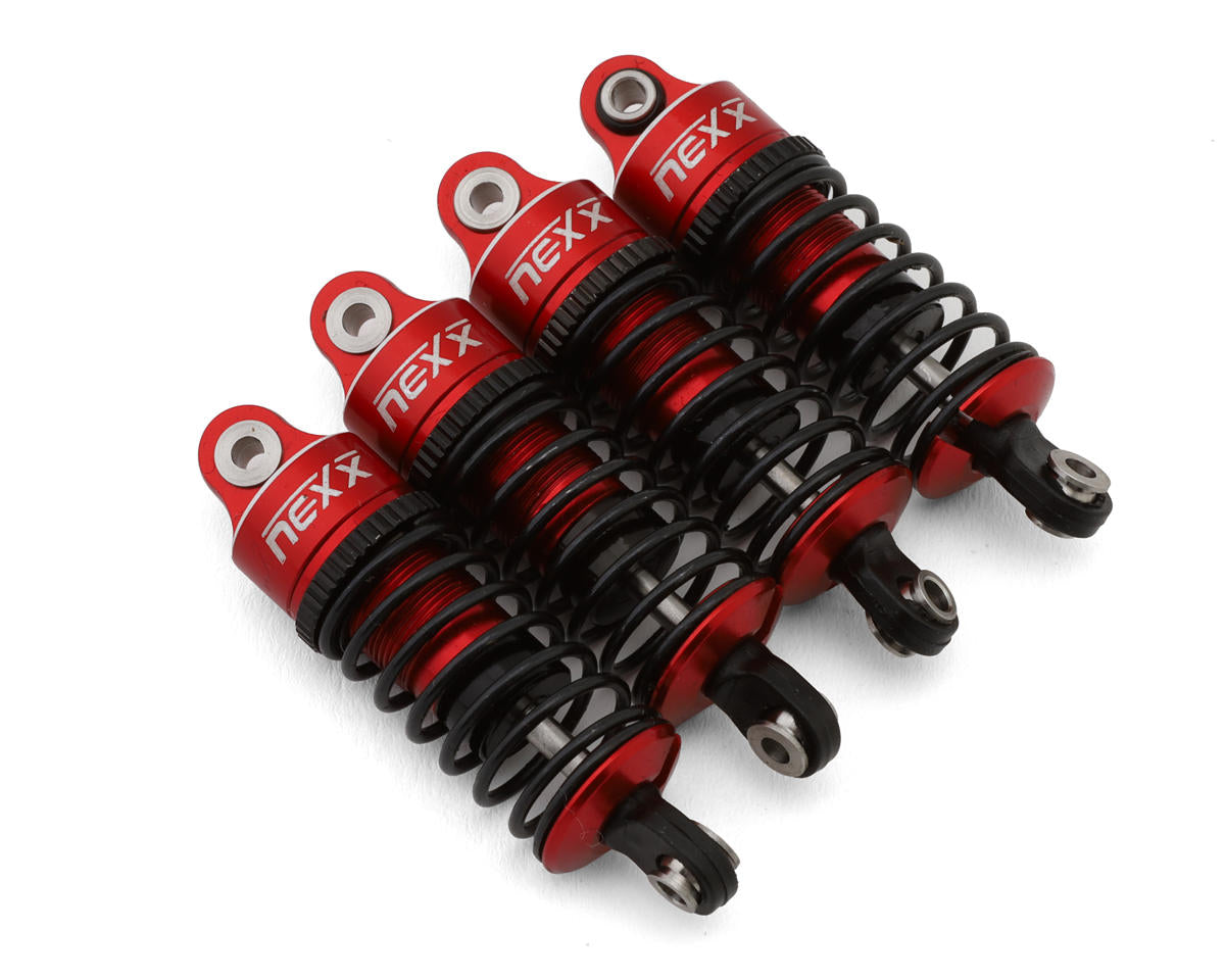 NX-470-R NX-470-R Losi NASCAR Aluminum Oil-Filled Threaded Shocks, Red (4)