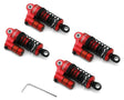 NX-471-R NX-471-R Losi NASCAR Aluminum Oil-Filled Threaded Reservoir Shocks, Red (4)