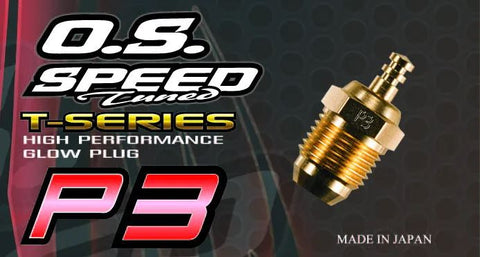 O.S. Speed 71642720 P3 Turbo Gold Glow Plug, Ultra Hot