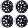 PHB5050BLACK PHP5050BLACK B1 Aluminum 1.9 Beadlock Wheels, 9mm Hubs, Black (4)