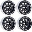 PHB5051BLACK PHB5051BLACK B2 Aluminum 1.9 Beadlock Wheels, 9mm Hubs, Black (4)