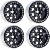 PHB5051BLACK PHB5051BLACK B2 Aluminum 1.9 Beadlock Wheels, 9mm Hubs, Black (4)