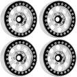 PHB5051SILVER PHB5051SILVER B2Aluminum 1.9 Beadlock Wheels, 9mm Hubs, Silver (4)