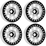 PHB5051SILVER PHB5051SILVER B2Aluminum 1.9 Beadlock Wheels, 9mm Hubs, Silver (4)