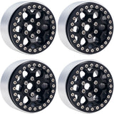 PHB5052BLACK PHB5052BLACK B3 Aluminum 1.9 Beadlock Wheels, 9mm Hubs, Black (4)