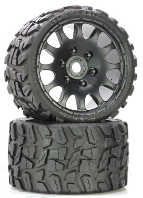 PHBPHT1141R PHT1141R Raptor Belted Monster Truck Wheels / Tires