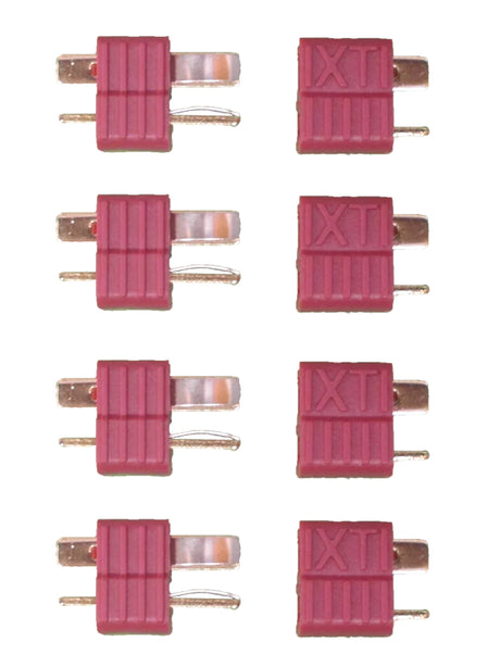 PRGAC-CT AC-CT T-Plug (Deans) Connectors, Male & Female (4 pair)