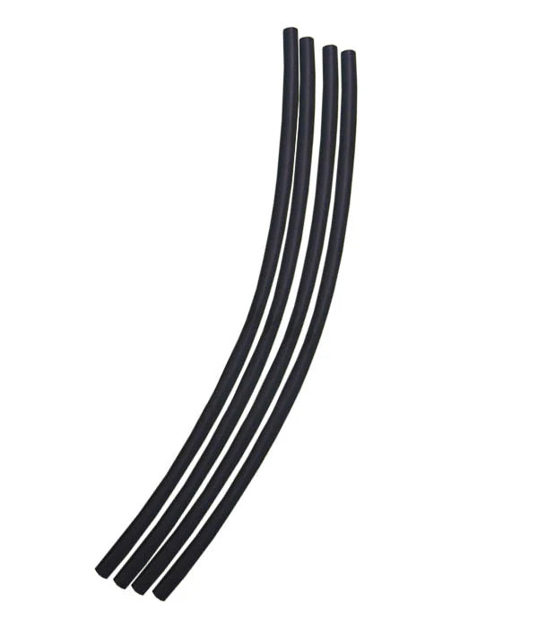 PRGHS-6B HS-6B Heat Shrink, 6mm Diameter, (4) 9in Long Pieces, Black