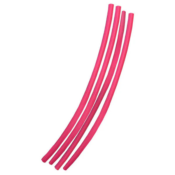 PRGHS-6R HS-6R Heat Shrink, 6mm Diameter, (4) 9in Long Pieces, Red