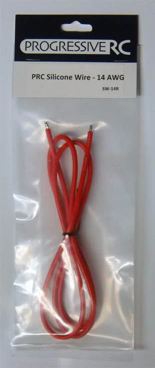 PRGSW-14R SW-14R High Strand Silicone Wire, 14 gauge (3ft), Red
