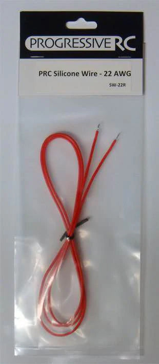 PRGSW-22R SW-22R High Strand Silicone Wire, 22 gauge (3ft), Red