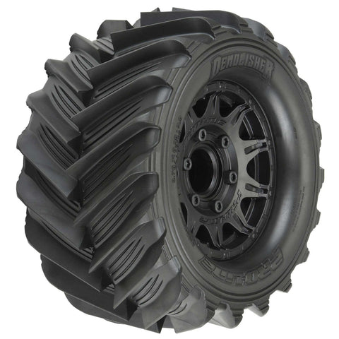 Pro-Line 10196-10 Demolisher 1/10 F/R 2.8" MT Mounted Tires, Black (2)
